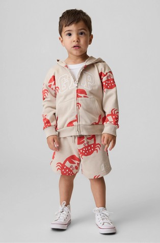 Gap Logo relaxed fit kratke hlače s uzorkom za djecu dječake