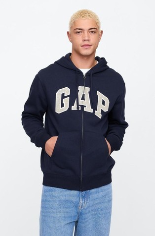 Fleece Logo Zip Hoodie