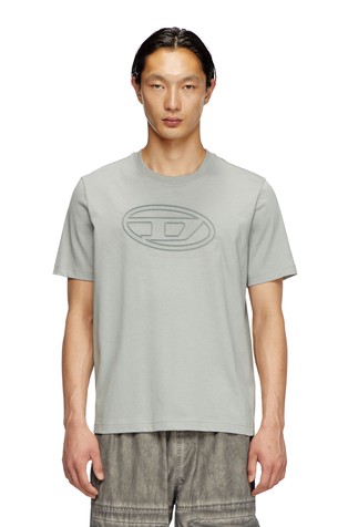 Pamučna majica s reljefnim ovalnim D-logotipom