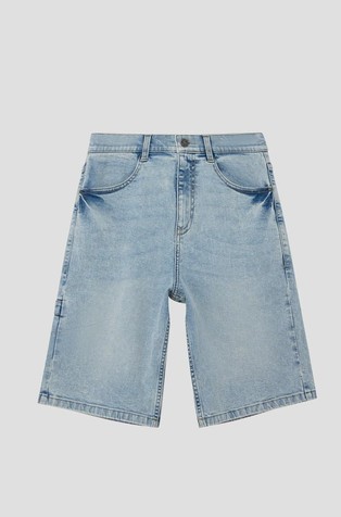 Baggy fit denim shorts