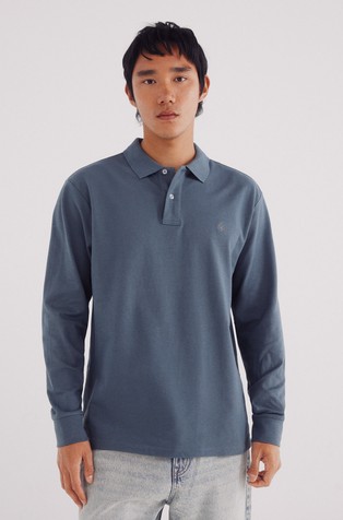 Regular fit piké polo majica dugih rukava