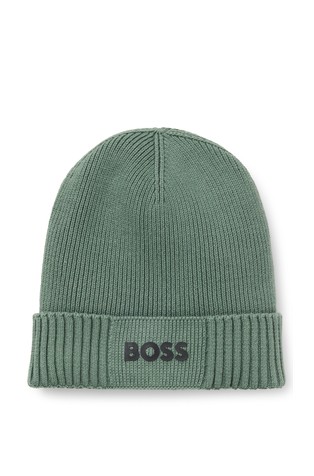 Logo pletena kapa od mješavine pamuka i djevičanske vune