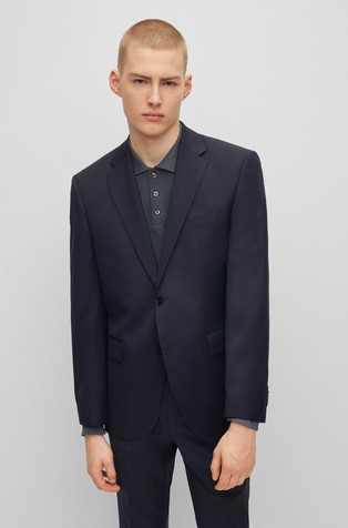 Regular fit sako od djevičanske vune