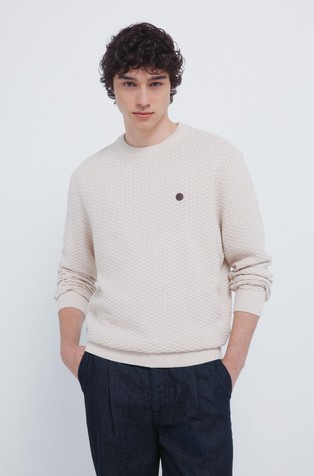 Pleten pulover od mješavine pamuka