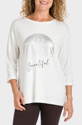 Majica s 3/4 rukavima i otiskom