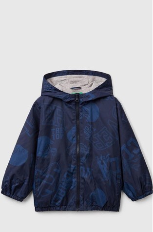 Lagana jakna s kapuljačom i uzorkom