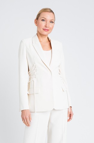 Sako od krep tkanine s bočnim trakama