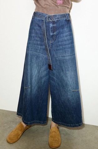 Re-Edit palazzo fit jeans hlače i odgovarajuća shopper torba