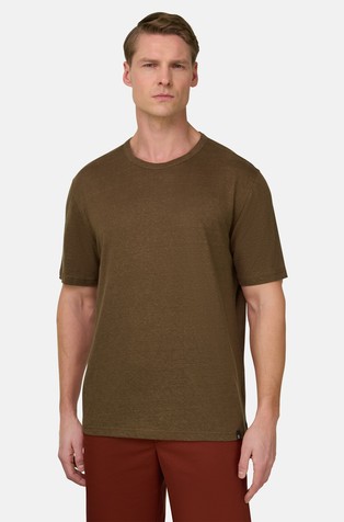 Majica kratkih rukava od rastezljivog lanenog jerseya