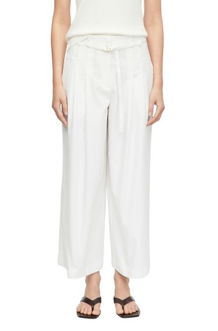 Cropped palazzo trousers with pleats