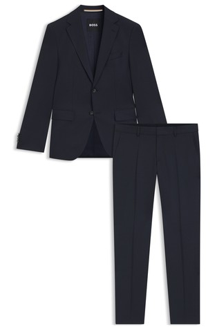 Regular fit odijelo od djevičanske vune s mikrouzorkom