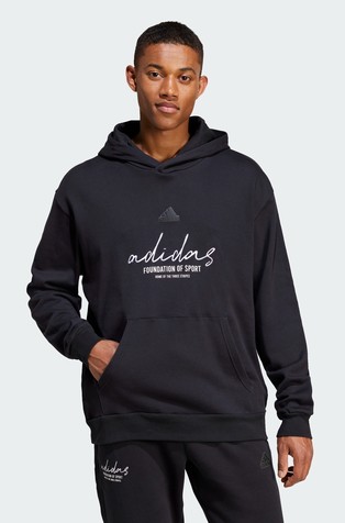 Brand Love pulover s kapuljačom i izvezenim logotipom