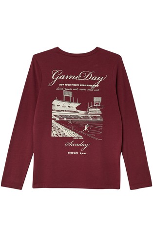 Majica dugih rukava s otiskom straga