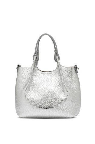 Dua laminated leather mini bag