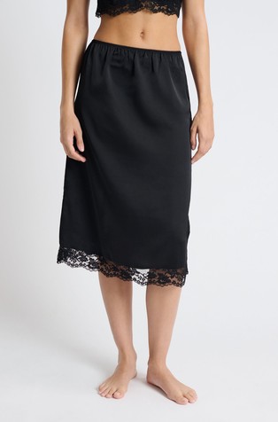 Revelation satenska suknja s čipkom