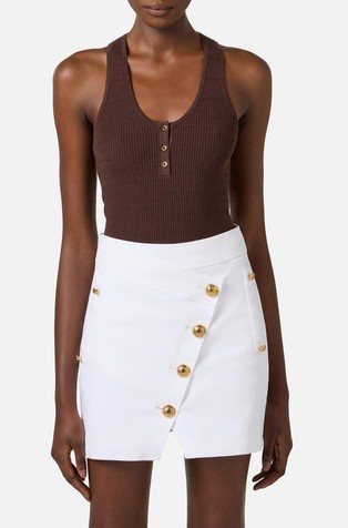 Knitted sleeveless top