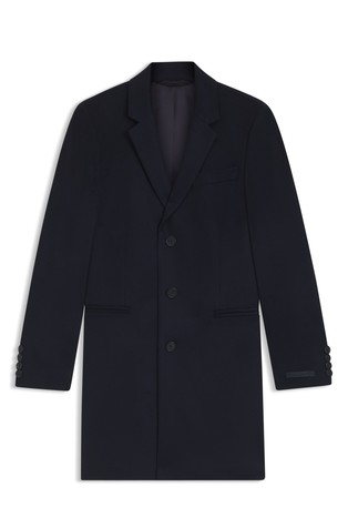 Beckham x Boss slim fit kaput od vune i kašmira