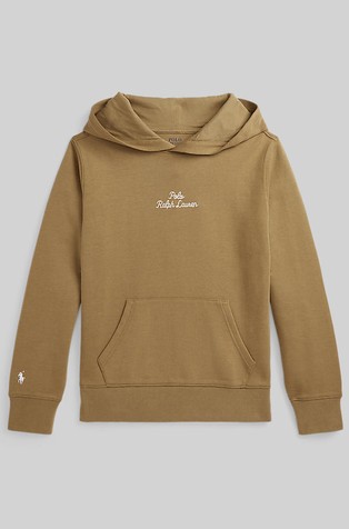 Logo pulover od mješavine pamuka s kapuljačom