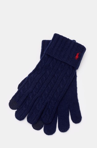 Strukturirano pletene rukavice od mješavine vune