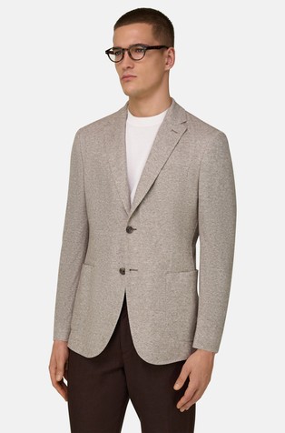 B Jersey sako od teksturirane mješavine lana i pamuka