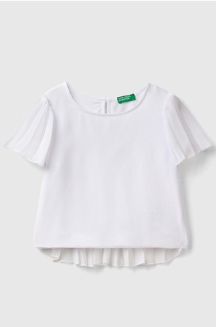 Bluza s plisiranim detaljima