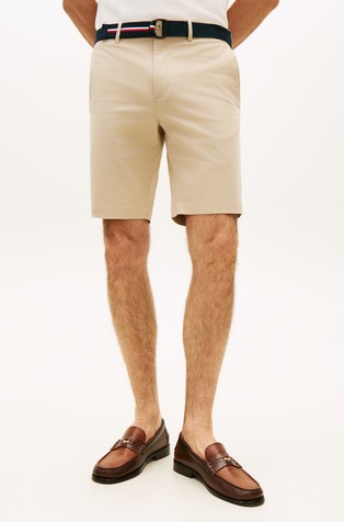 Denton Belted Twill Slim Shorts