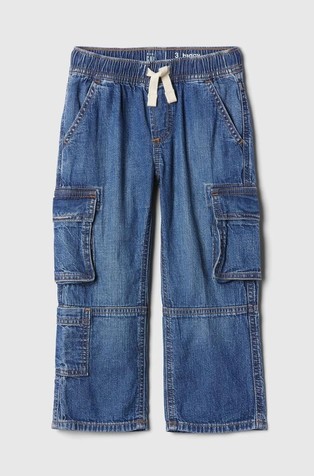 Baggy cargo denim hlače za djecu dječake