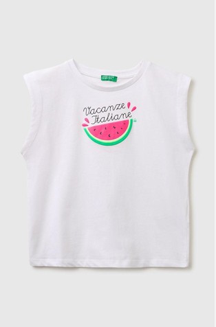 Majica bez rukava s reljefnim otiskom