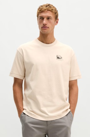 Oversized fit majica kratkih rukava s otiskom straga