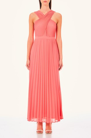 Plisirana haljina od žoržeta