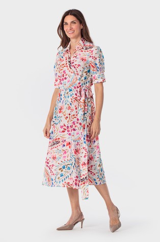 Haljina na preklop s paisley uzorkom