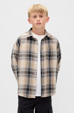 Relaxed karirana košulja za dječake