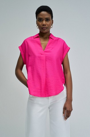 Viscose blend blouse