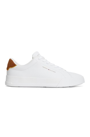 Logo Court Trainers in Leather