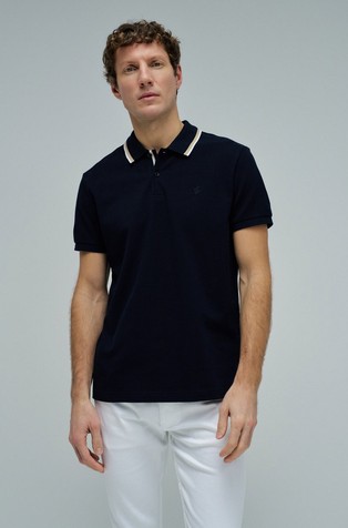 Polo majica s prugastim detaljima