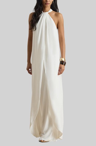 Kombinezon od krep žoržeta sa širokim nogavicama