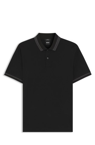 Slim fit polo majica od merceriziranog pamuka