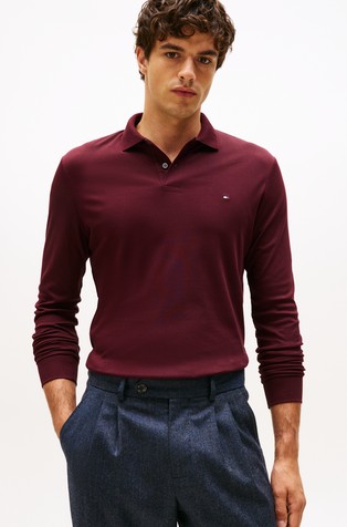 Regular fit polo majica dugih rukava