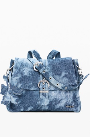 Medium denim versatile backpack
