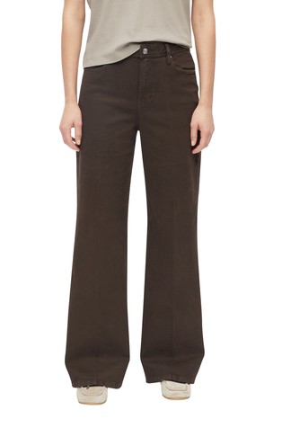 Široke jeans hlače s visokim strukom