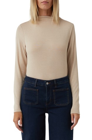 Majica dugih rukava s uzdignutim ovratnikom