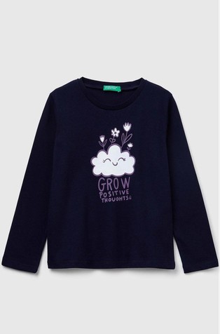 Pamučna majica dugih rukava s otiskom