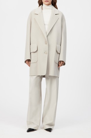 Relaxed fit kaput od mješavine vune