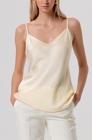 Tank top made in viscose satin