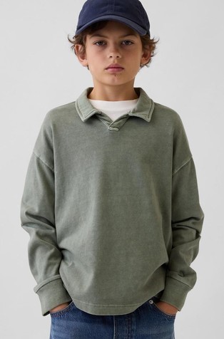 Kids Relaxed Washed Polo Shirt