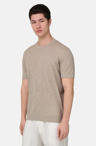 Pletena majica od mješavine lana i pamuka