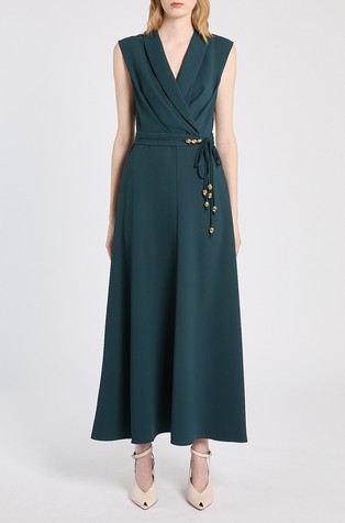 Art. 365 Sleeveless envers satin dress