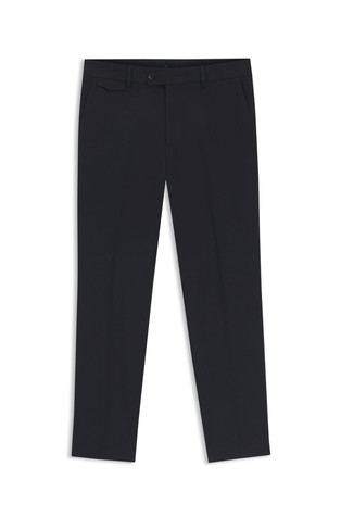 Tapered-fit trousers in stretch-cotton poplin