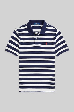 Prugasta pamučna polo majica kratkih rukava