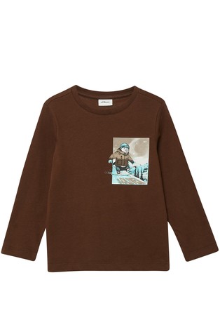 Pamučna majica dugih rukava s otiskom